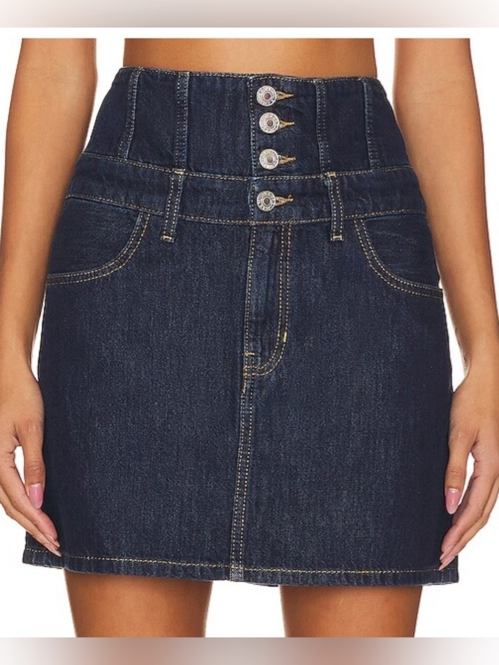 RE/DONE CORSET MINI SKIRT NWT 27